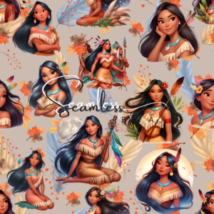Princess seamless pattern