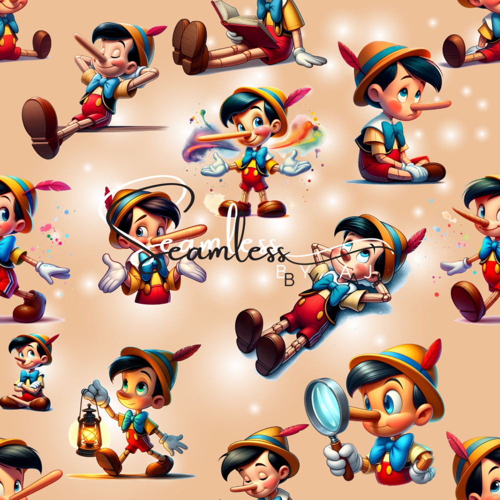 Pattern For Pinocchio Overalls Pinocchio seamless pattern - Seamless by AJ