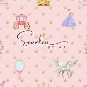 Princess seamless pattern