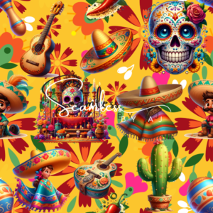 Mexican seamless pattern