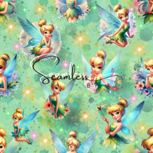 Magical fairy seamless pattern