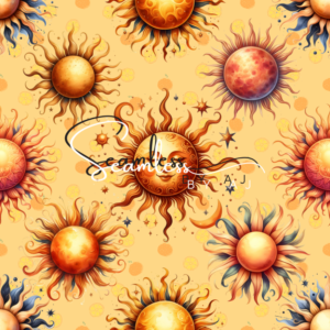 Suns seamless pattern