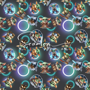 Yoda seamless pattern