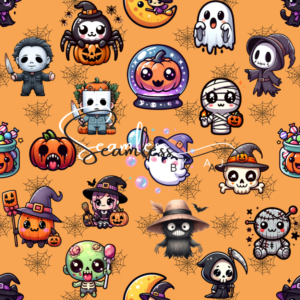 Halloween seamless pattern