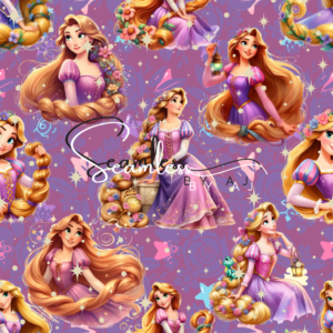 Princess seamless pattern