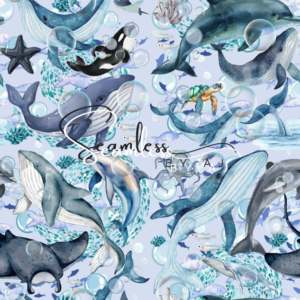 Under the sea seamless pattern